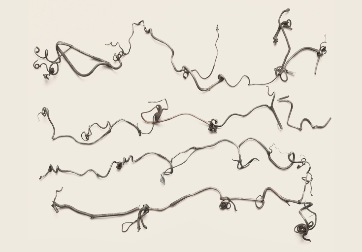 Aba Ra! Georgian grapevine tendrils structured art installation